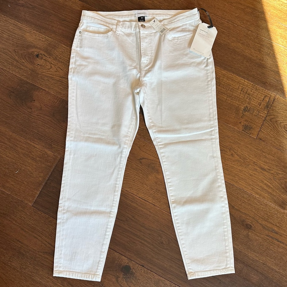 NWT Current/Elliott The Stiletto 34 white women’s Jeans
